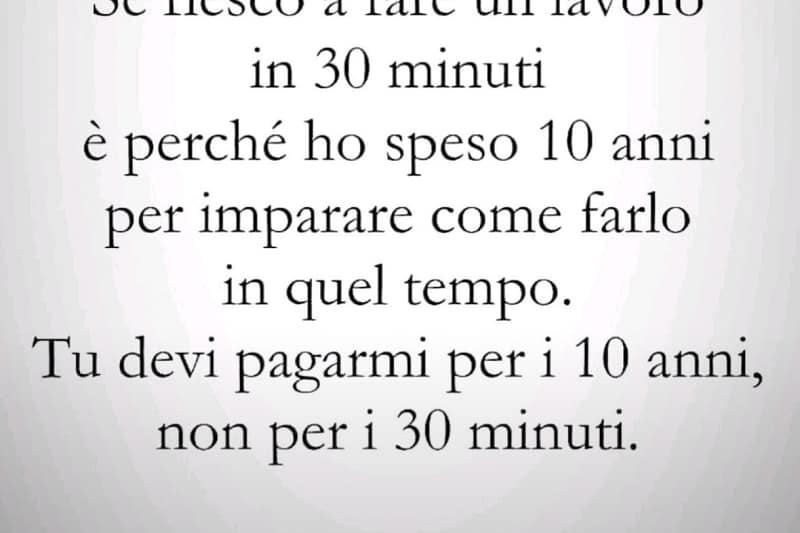 L’esperienza che fa la differenza